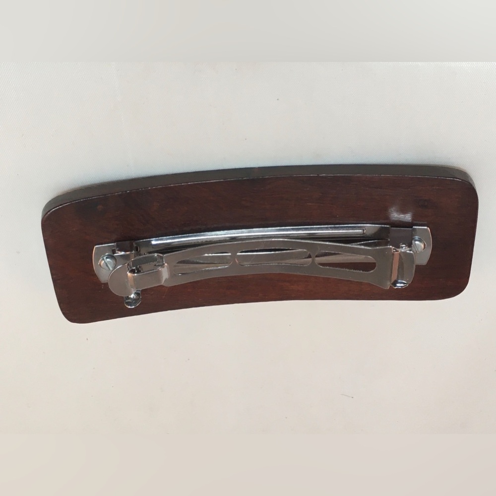 Wood Hair Barrette - Picture 2 of 2